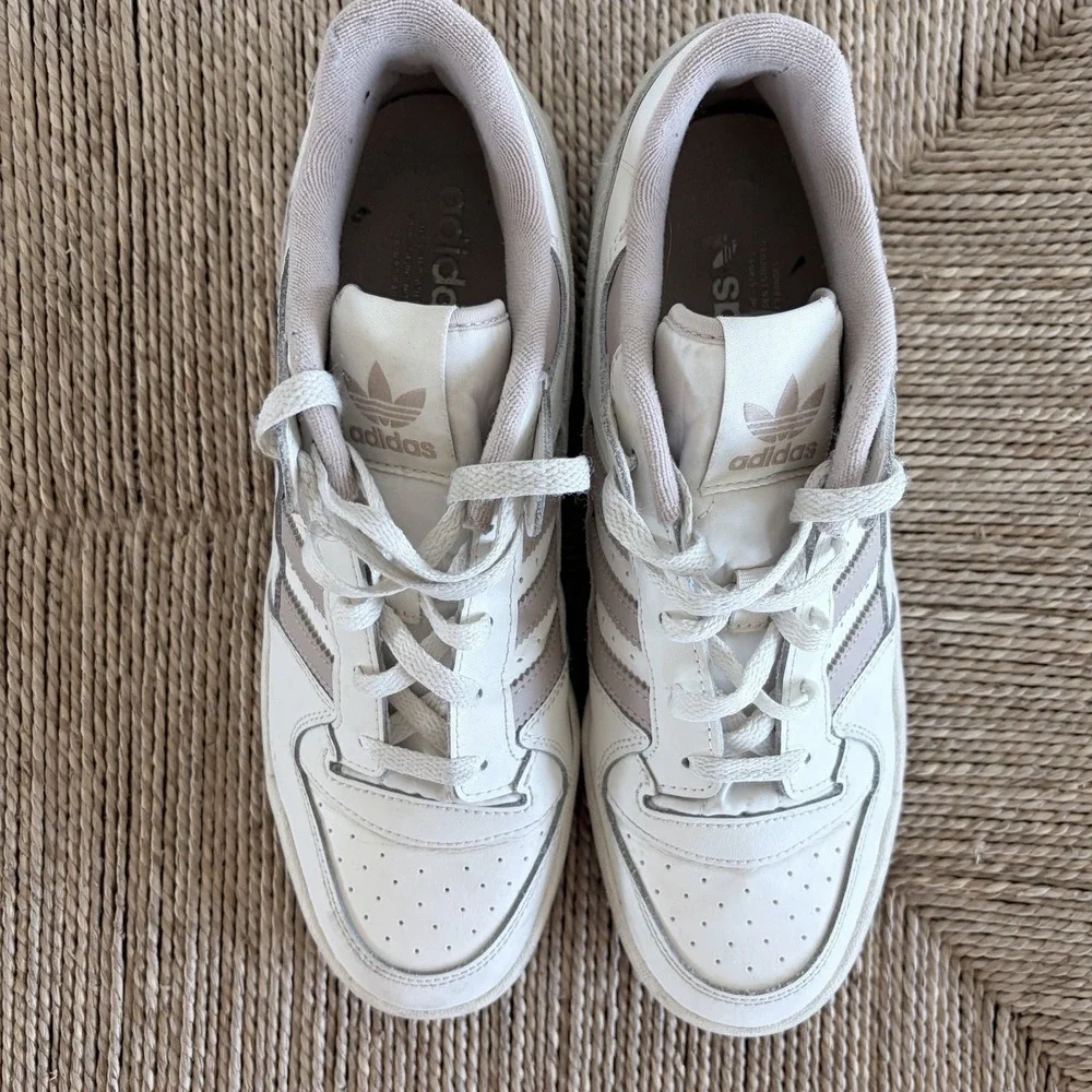 Adidas White Originals Forum Low CL Sneaker Shoe Men Sz 10.5 UK9